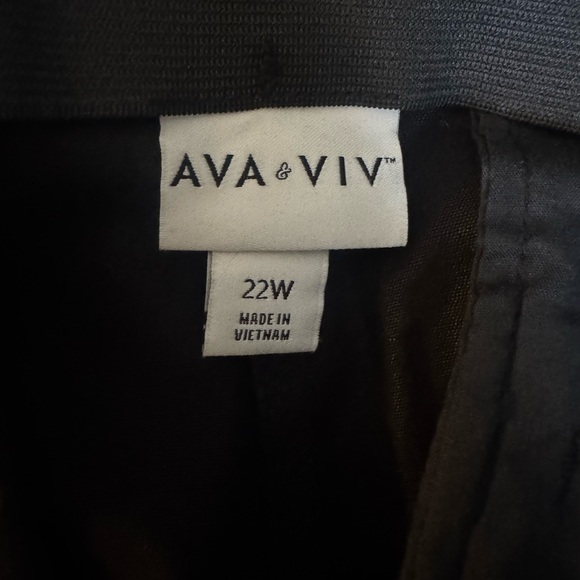 Ava & Viv women’s high rise skinny black jeans, plus size 22W/R, stretch NWT - Picture 4 of 6